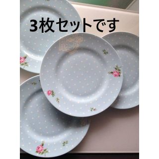 ロイヤルアルバート(ROYAL ALBERT)の２0ｃｍ×3枚ポルカブルー　ROYAL ALBERT ロイヤルアルバート(食器)