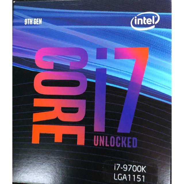 PC/タブレット【未開封新品】intel corei7-9700K