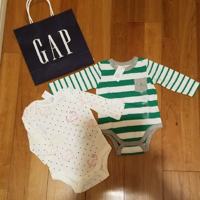 babyGAP(ベビーギャップ)の70 ロンパース　2枚セット キッズ/ベビー/マタニティのベビー服(~85cm)(ロンパース)の商品写真