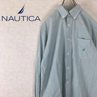 ノーティカ(NAUTICA)の90s NAUTICA ノーティカ 長袖 シャツ チェック柄 ワンポイント刺繍(シャツ)