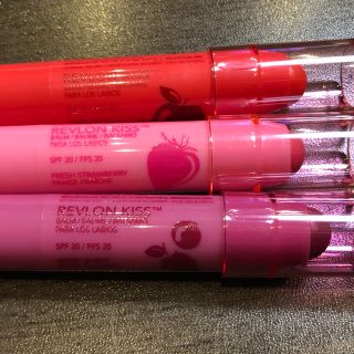 レブロン(REVLON)のレブロン キスバーム 3本セット アップル ストロベリー ベリーバースト(リップケア/リップクリーム)