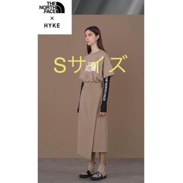 NORTH FACE × HYKE TEC PLEATED SKIRT タン L