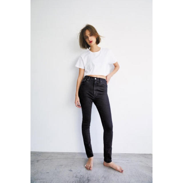 moussy(マウジー)のHW Rebirth L／BLACK SKINNY(MOUSSY) レディースのパンツ(デニム/ジーンズ)の商品写真