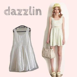 ダズリン(dazzlin)のdazzlin♡レースコットンワンピース(ミニワンピース)