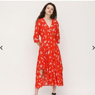 スライ(SLY)のSLY  POSY WAY ROUND HEM DRESS  花柄  ワンピース(ひざ丈ワンピース)