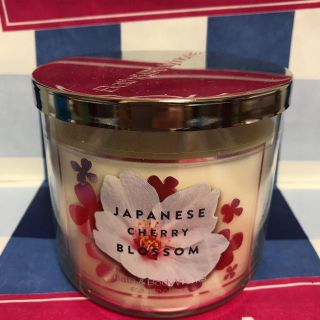 バスアンドボディーワークス(Bath & Body Works)のジャパニーズチェリーブロッサム☆3芯キャンドル(キャンドル)