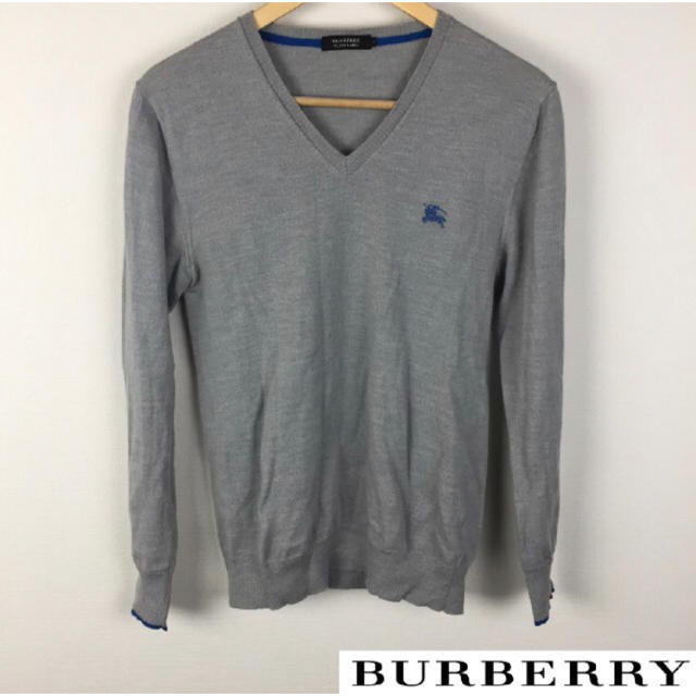 BURBERRY BLACK LABEL(バーバリーブラックレーベル)のバーバリーブラックレーベル 長袖Vネックニット L メンズのトップス(ニット/セーター)の商品写真