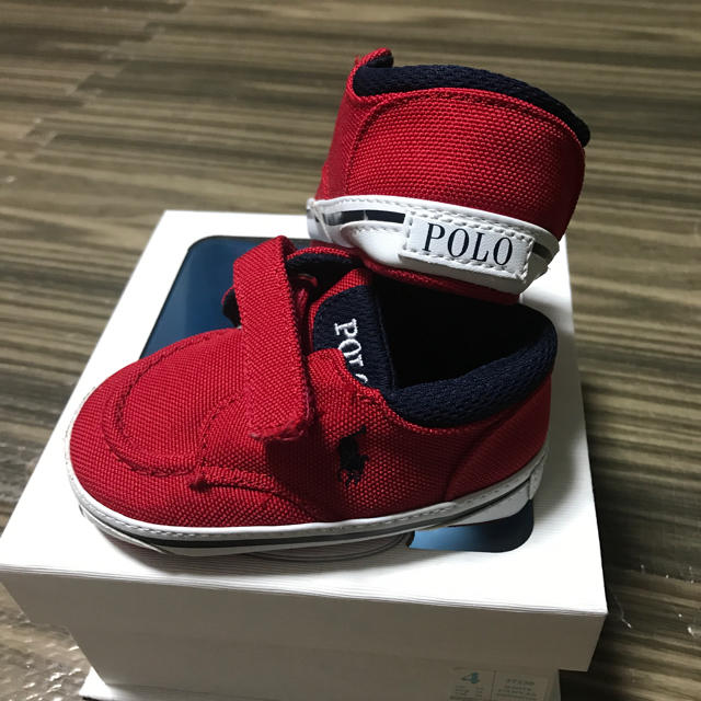 POLO RALPH LAUREN(ポロラルフローレン)のポロラルフローレン 赤ちゃん ファーストシューズ キッズ/ベビー/マタニティのベビー靴/シューズ(~14cm)(スニーカー)の商品写真