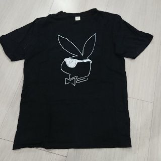 トミー(TOMMY)のトミー Tシャツ メンズ Ｌサイズ 黒色 うさぎ(Tシャツ/カットソー(半袖/袖なし))