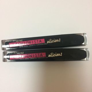 メイベリン(MAYBELLINE)の茶 黒 二本セット マスカラ オイリシャス メイベリン ブラウン ブラック(マスカラ)