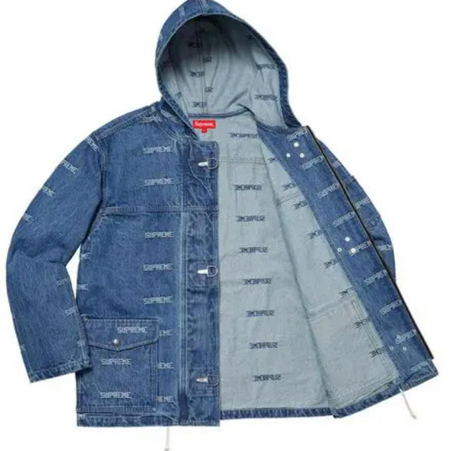 Supreme(シュプリーム)のSupreme Logo Denim Turnout Jacket メンズのジャケット/アウター(Gジャン/デニムジャケット)の商品写真