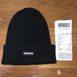 シュプリーム(Supreme)のsupreme beanie ブラック(ニット帽/ビーニー)