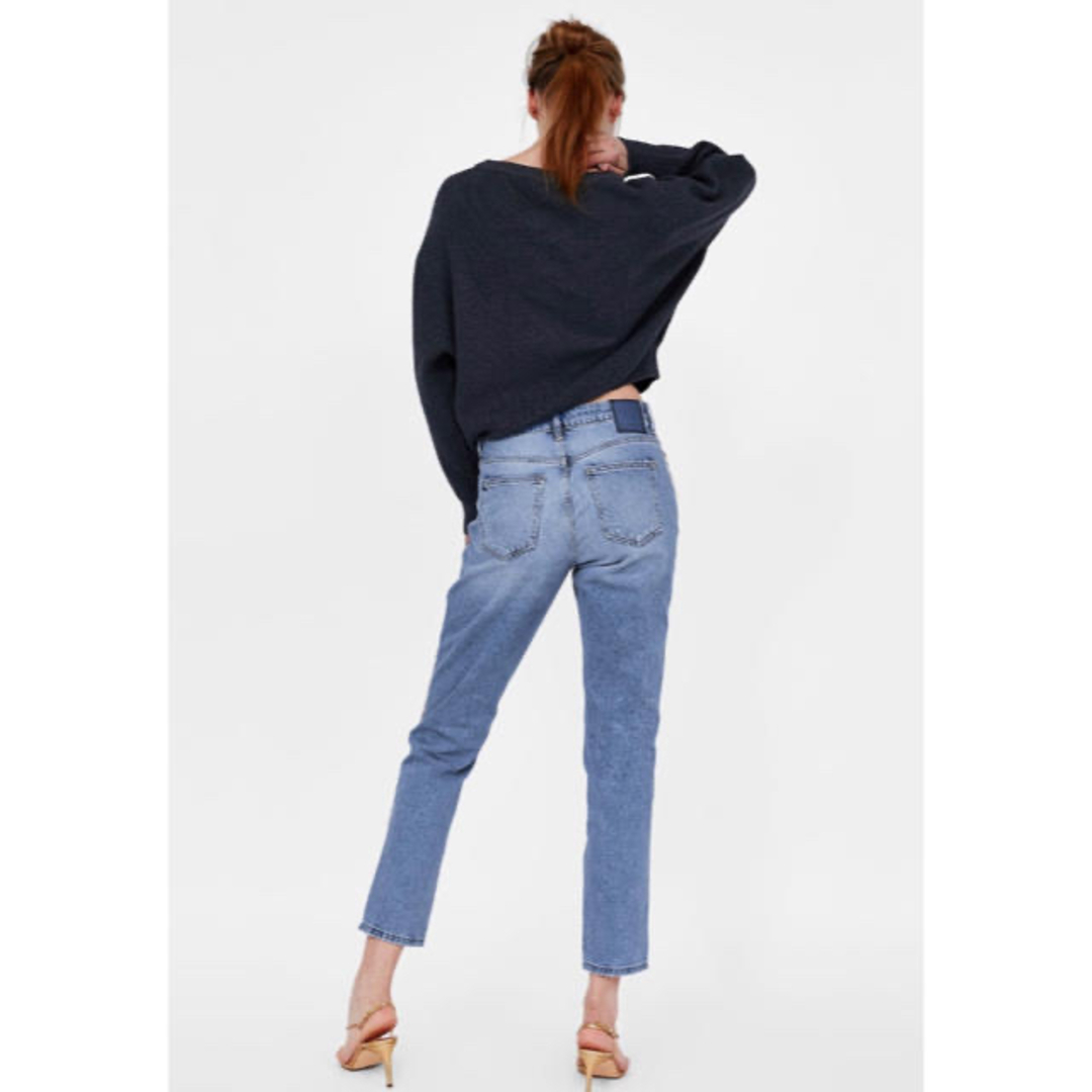 ZARA - 新品☆ZARA BASIC ザラ サイドライン入りデニムパンツの ZARA - 新品☆ZARA BASIC ザラ サイドライン入りデニムパンツの