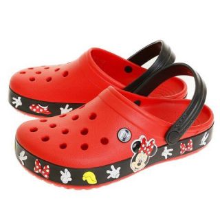 クロックス(crocs)のラスト1 クロックス 24cm ミニーマウス サンダル レッド ミニー リボン(サンダル)