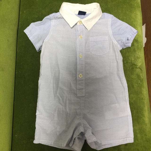 babyGAP(ベビーギャップ)のbabygap シャツロンパース 70 ベビーギャップ キッズ/ベビー/マタニティのベビー服(~85cm)(ロンパース)の商品写真