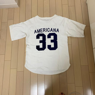アメリカーナ(AMERICANA)の新品タグ付き  AMERICANA バックナンバースウェット(Tシャツ(半袖/袖なし))