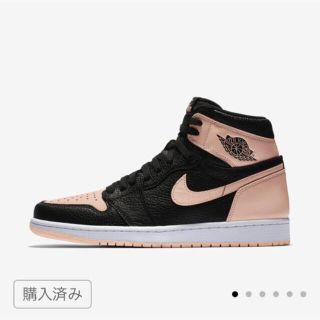 ナイキ(NIKE)のエアジョーダン1 BLACK/PINK 28.0cm air jordan1(スニーカー)