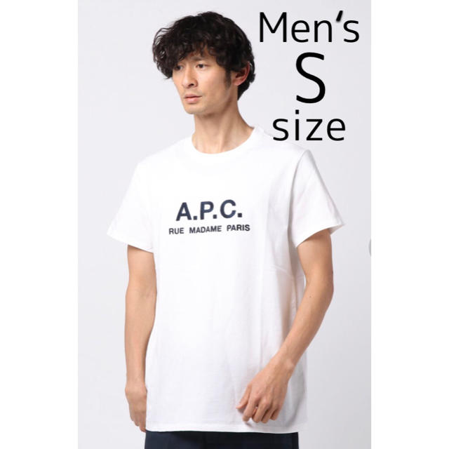 【新品】A.P.C.アーペーセー ロゴ刺繍Tシャツ★男女兼用　半袖★ 白Sサイズ