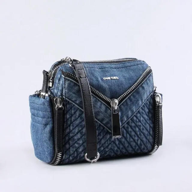 実物 新品 DIESEL ディーゼル クロスボディー バッグ ネイビー
