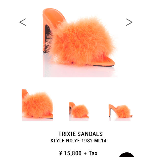 yello新作 TRIXIE sandal オレンジ レディースの靴/シューズ(サンダル)の商品写真