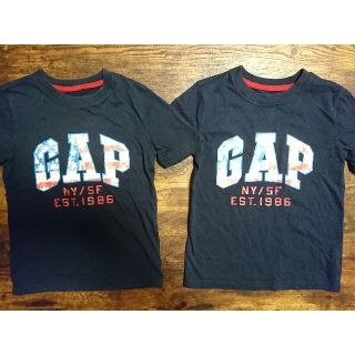 ギャップ(GAP)の【お値下】GAP アメリカ国旗 Tシャツ 双子 110(Tシャツ/カットソー)