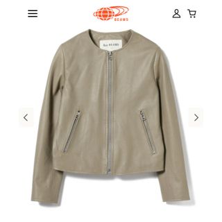 ビームス(BEAMS)のbeams  ライダース grey 0サイズ(ライダースジャケット)