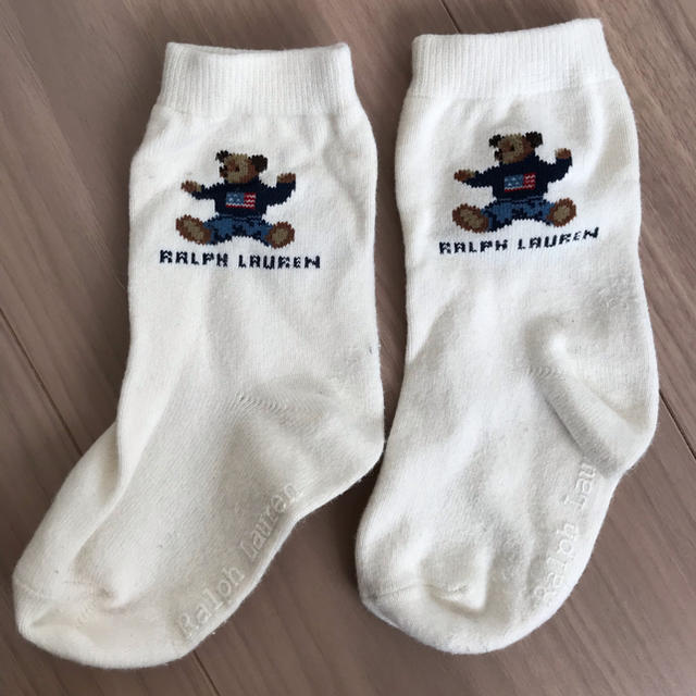 Ralph Lauren(ラルフローレン)のベビー靴下 ラルフローレン キッズ 白 ソックス １３ １５ キッズ/ベビー/マタニティのこども用ファッション小物(靴下/タイツ)の商品写真