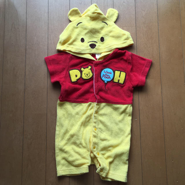 くまのプーさん(クマノプーサン)のロンパース プーさん pooh ディズニー キッズ/ベビー/マタニティのベビー服(~85cm)(ロンパース)の商品写真