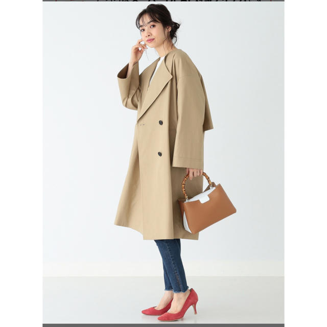 新品・未使用 B:MING by BEAMS / ノーカラー トレンチコート