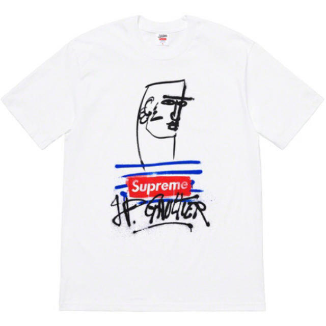Supreme Jean Paul Gaultier tee M Tシャツ/カットソー(半袖/袖なし)