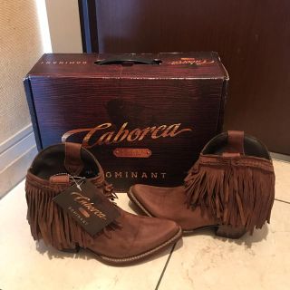 フライ(FRYE)のCABORCA❤︎フリンジウエスタンブーツ新品未使用タグ箱付¥40000(ブーツ)