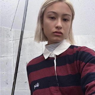 ステューシー(STUSSY)のSTUSSY woman ラガーシャツ(ポロシャツ)