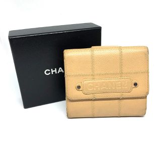 シャネル(CHANEL)のシャネル   折財布 Wホック キャビアスキン    (財布)