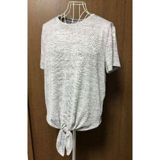 カルバンクライン(Calvin Klein)の新品 ★ カルバンクラインジーンズ 半袖 ニット US-XS グレー タイバック(カットソー(半袖/袖なし))