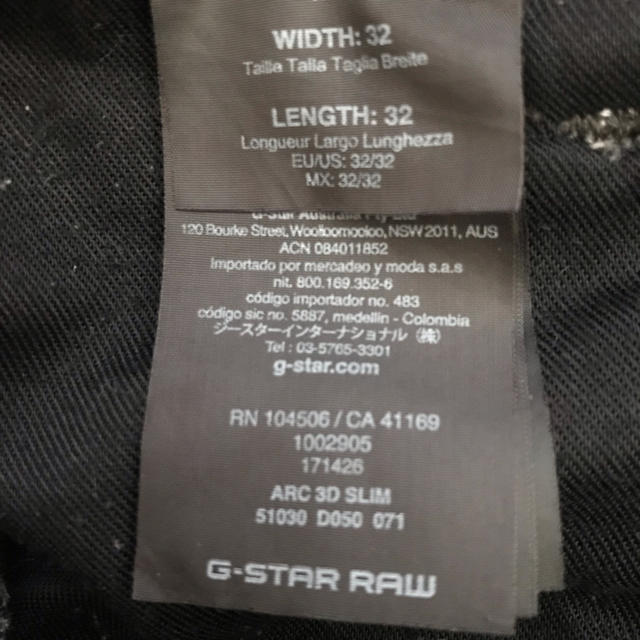 G-STAR RAW(ジースター)の⭐️G-STAR  RAW ダメージジーンズ⭐️ メンズのパンツ(デニム/ジーンズ)の商品写真