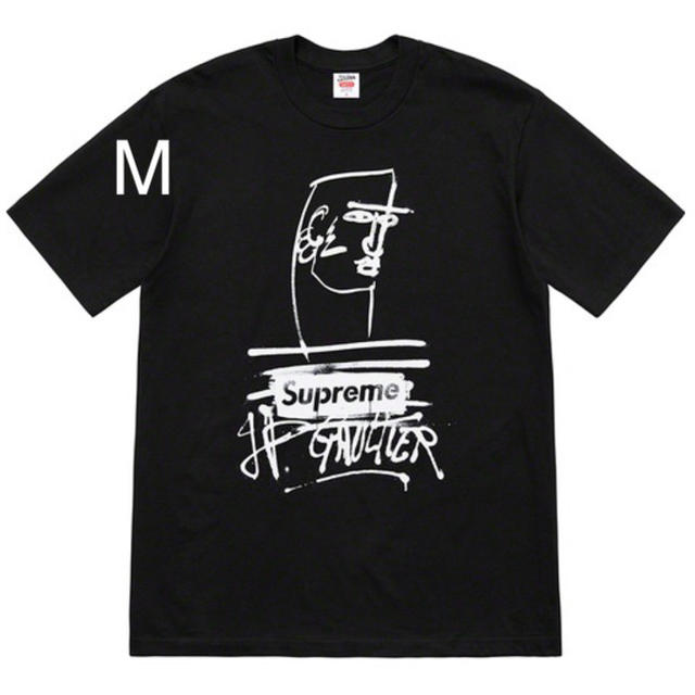 Supreme Jean Paul Gaultier Tee black MTシャツ/カットソー(半袖/袖なし)