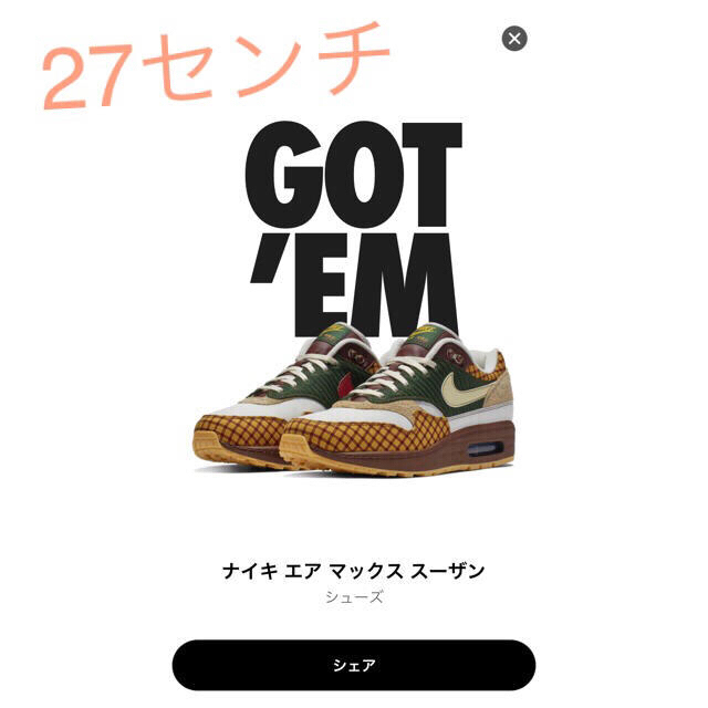 NIKE(ナイキ)のNIKE  スーザン★ メンズの靴/シューズ(スニーカー)の商品写真