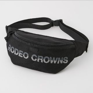 ロデオクラウンズワイドボウル(RODEO CROWNS WIDE BOWL)の新品ブラック メッシュボディバッグ(ボディーバッグ)