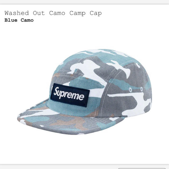 supreme washed out camo camp capメンズ