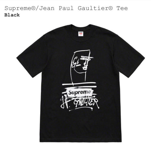 supreme Jean Paul Gaultier tee 黒 S