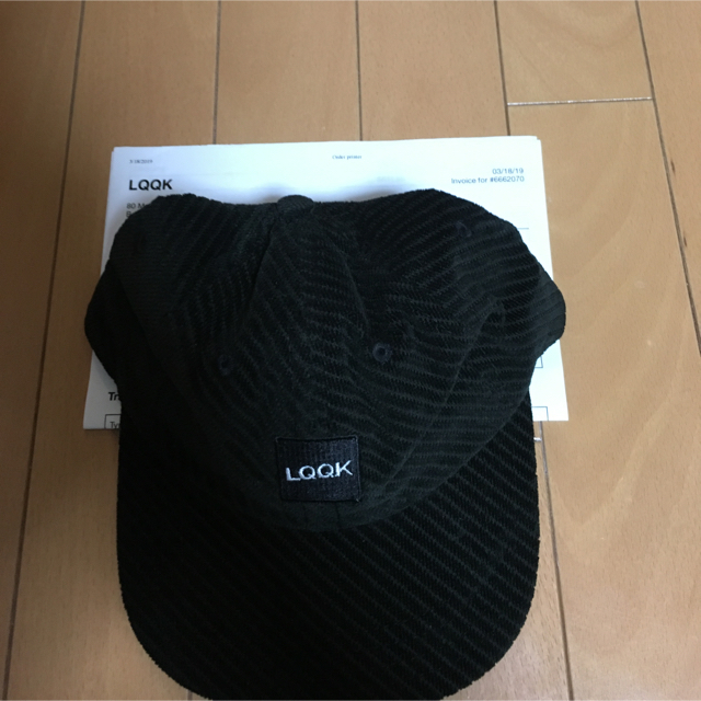 LQQK studio Diagonal Coduroy cap ルックスタジオ