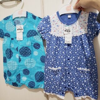 ニシマツヤ(西松屋)の専用　半袖　ロンパース　新品　未使用(ロンパース)