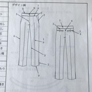 シガレットパンツ7号 クルール  (型紙/パターン)