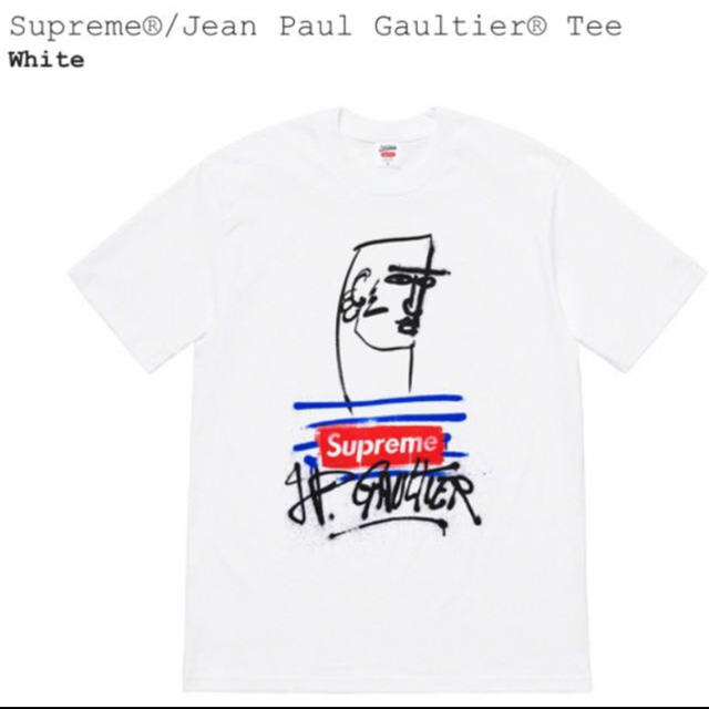 supreme Jean Paul シュプリーム  Tシャツ 白  ホワイト M