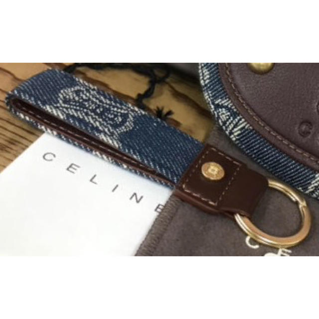 celine(セリーヌ)のセリーヌ マカダム デニム キーリング レディースのファッション小物(キーホルダー)の商品写真