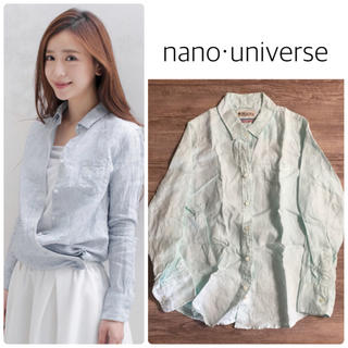ナノユニバース(nano・universe)の【nano・universe】フレンチリネン 2wayシャツ(シャツ/ブラウス(長袖/七分))