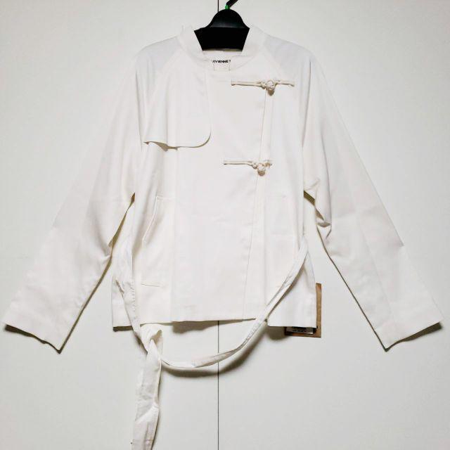 新品ヴィヴィアンタムチャイナ風ショートトレンチコートジャケットサイズ0 ホワイト