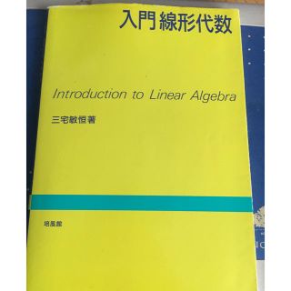 入門線形代数(語学/参考書)