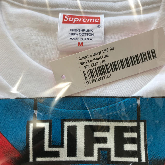 Supreme(シュプリーム)のSupreme【M】2019ss Gilbert&George LIFE Tee メンズのトップス(Tシャツ/カットソー(半袖/袖なし))の商品写真