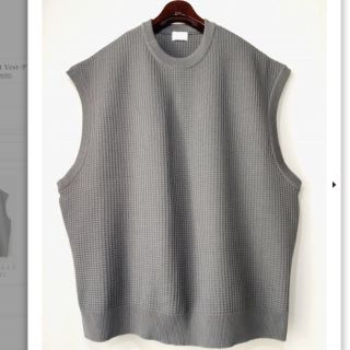 アンユーズド(UNUSED)の【URU】Over Knit Vest-グレー (ベスト)